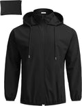 COOFANDY Men's Packable Rain Jacket Lightweight Waterproof Windbreaker