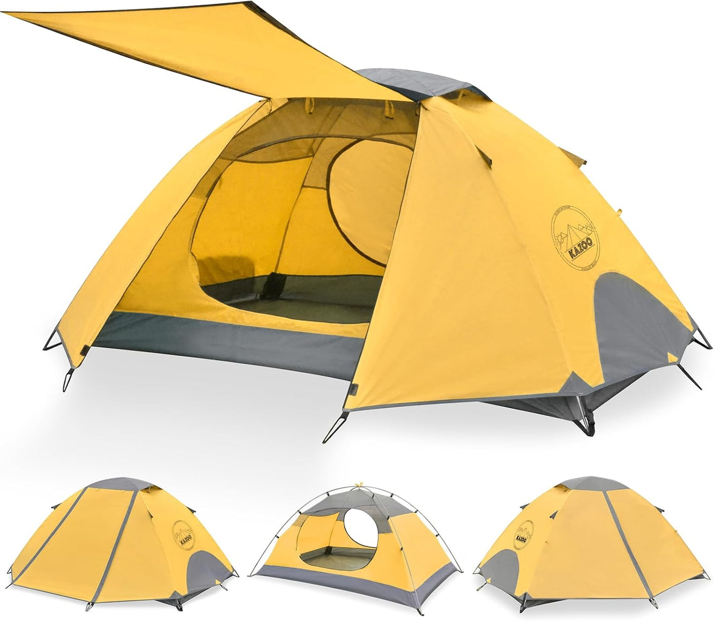 KAZOO Waterproof Backpacking Tent - Lightweight, Durable & Spacious