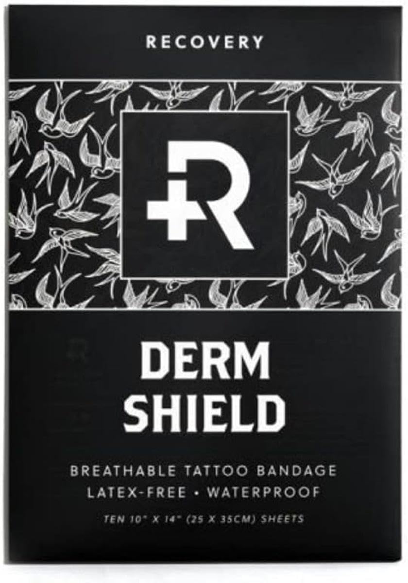 Recovery Aftercare Derm Shield Tattoo Cover Up Patch - 10 Pack
