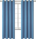 Blackout Curtains for Bedroom - Faded Denim Thermal Room Darkening