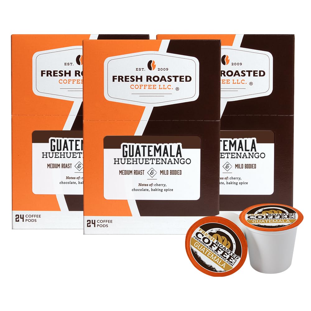 Fresh Roasted Coffee Guatemala Huehuetenango Medium Roast Pods