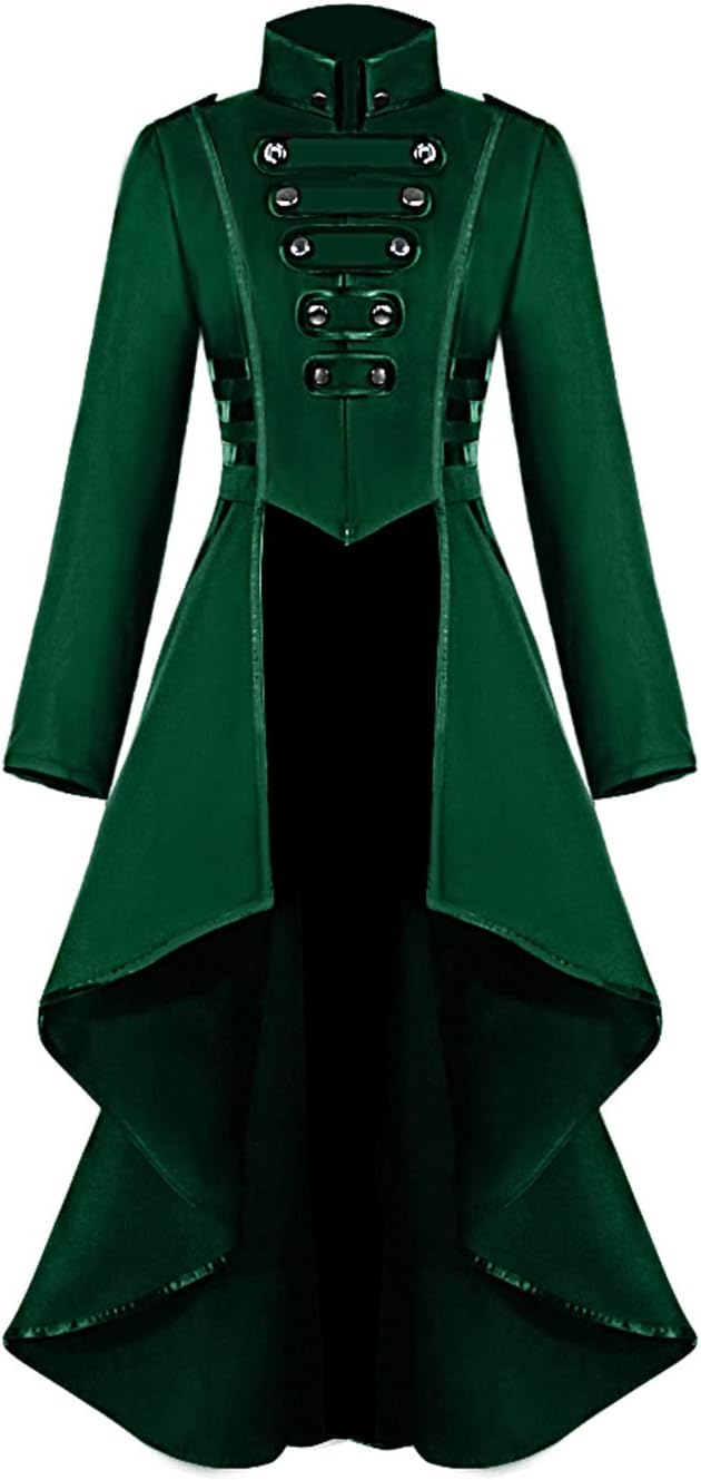AI'MOURI Renaissance Gothic Tailcoat for Women - Steampunk Style