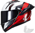 Modular Motorcycle Helmet for Men Women (Gloss Velocity, L) - Flip Up