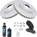 Front Brake Pad & Rotor Kit Compatible with 2007-2017 Lancer/Caliber