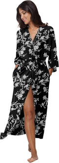 Women's Soft Long Bath Robe Full Length Kimono (Style SL51)