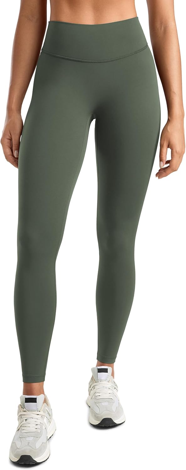 Womens High Waisted No Front Seam Lounge Yoga Legging 25in