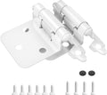 1/2ft Overlay Cabinet Hinges 50 Pack - Self Closing Flush Mount Hinges