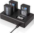 3-Pack NP-FW50 Battery and 3-Slot Charger for Sony Cameras