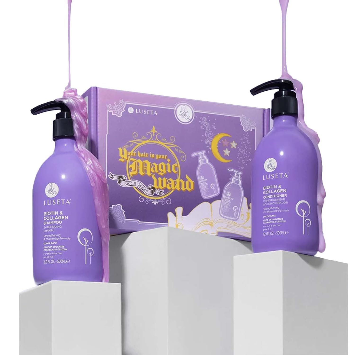 Biotin Hair Thickening Set for Thinning Hair - L LUSETA