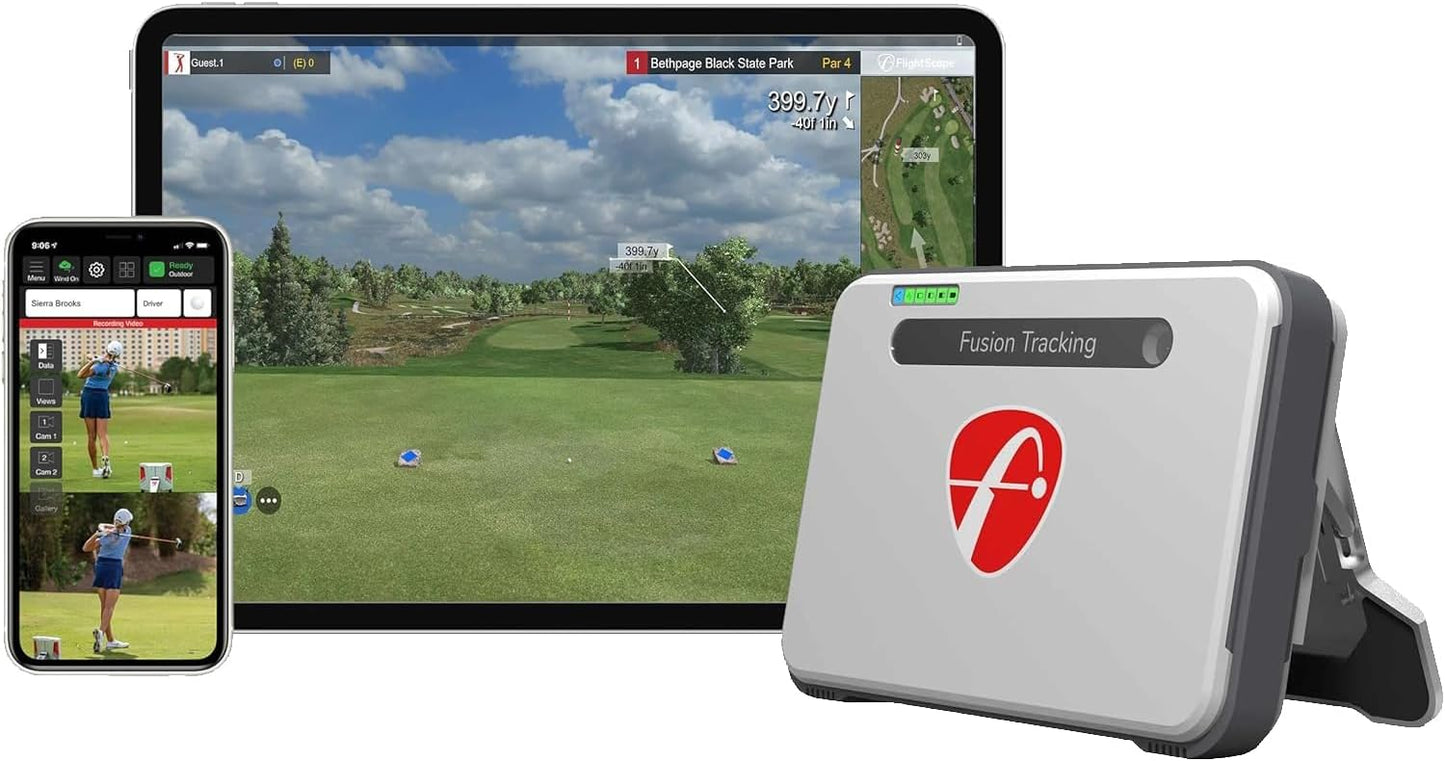 FlightScope Mevo+ Launch Monitor | 20+ Swing Data Parameters | Indoor & Outdoor Use