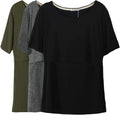 Smallshow Women's Maternity Nursing Tops Short Sleeve