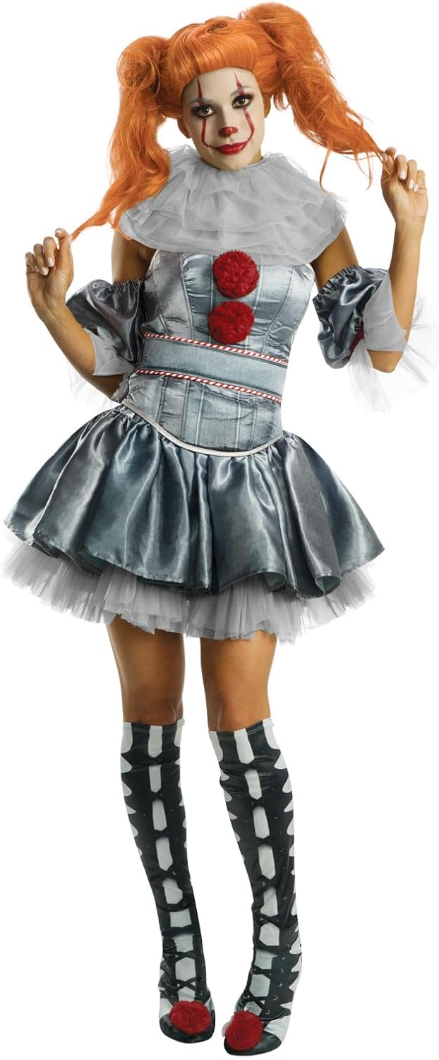 Rubies Women's IT Movie Pennywise Deluxe Costume for Halloween