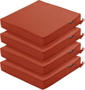Outdoor Chair Cushions 16 x 17 in Set of 4 - Waterproof, UV Resistant