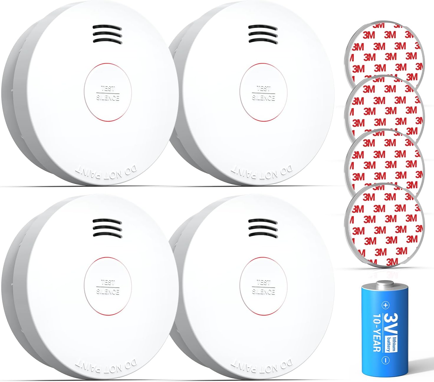 SITERWELL Smoke Detector with 10 Year Battery for Safety