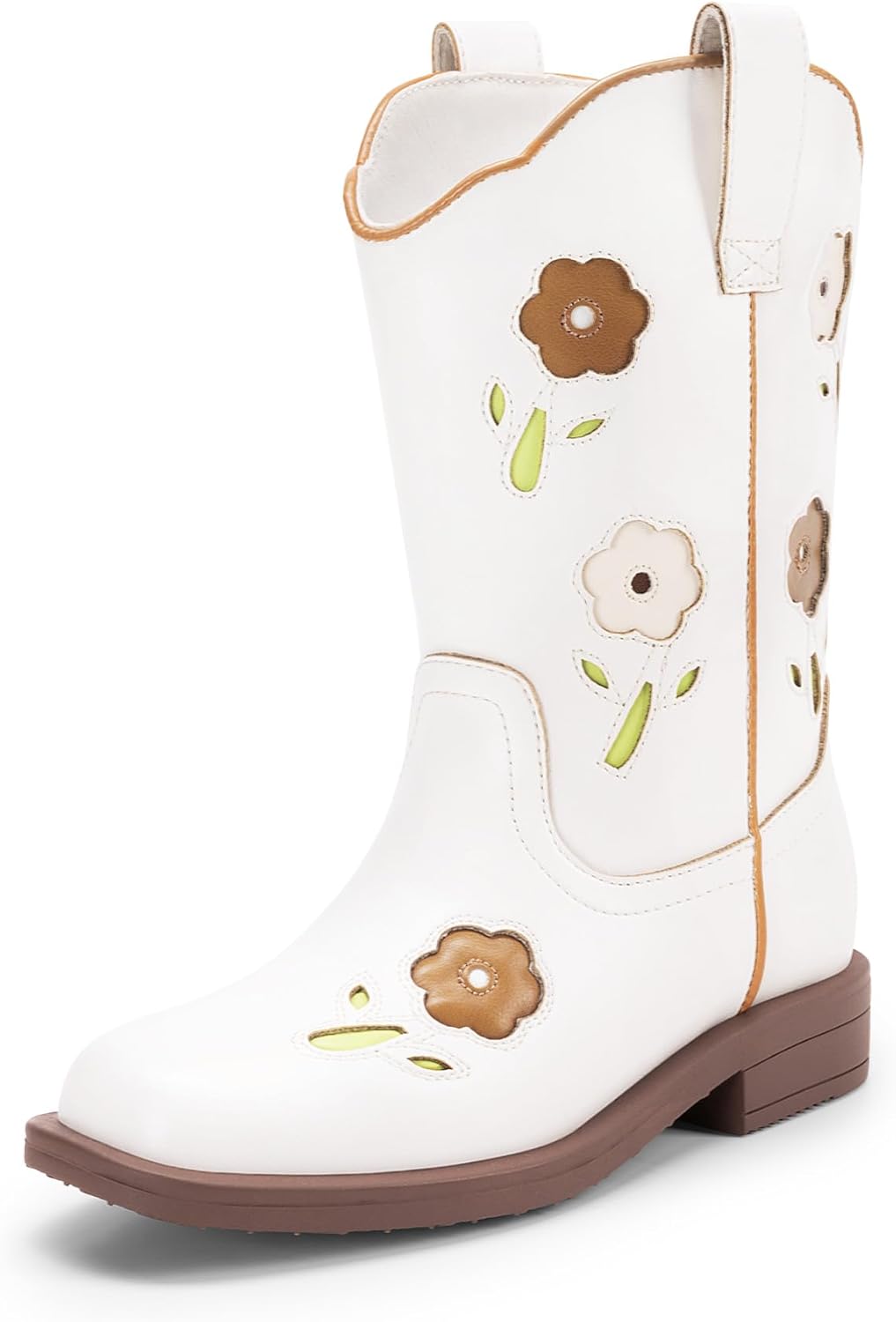 DREAM PAIRS Girls Cowgirl Boots for Toddlers and Kids