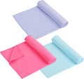 3 Pack 26 in x73 in Hot Yoga Towel Non-Slip Mat Towel - Triple Pack