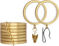 BlastHome Luxury Curtain Rings - Smooth, Quiet Gliding 1.5in