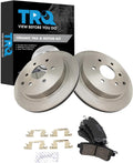 TRQ Rear Brake Pad & Rotor Kit Compatible with INFINITI QX56 QX80