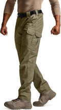 CQR Men's Tactical Pants - Durable Water Resistant Ripstop EDC Hiking