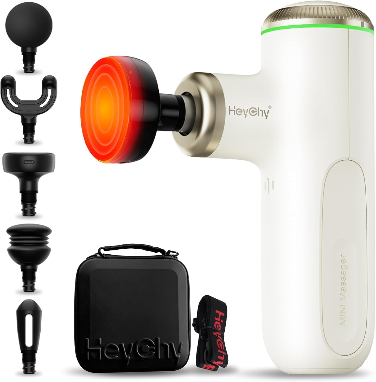 Mini Massage Gun Deep Tissue with Heat for Pain Relief