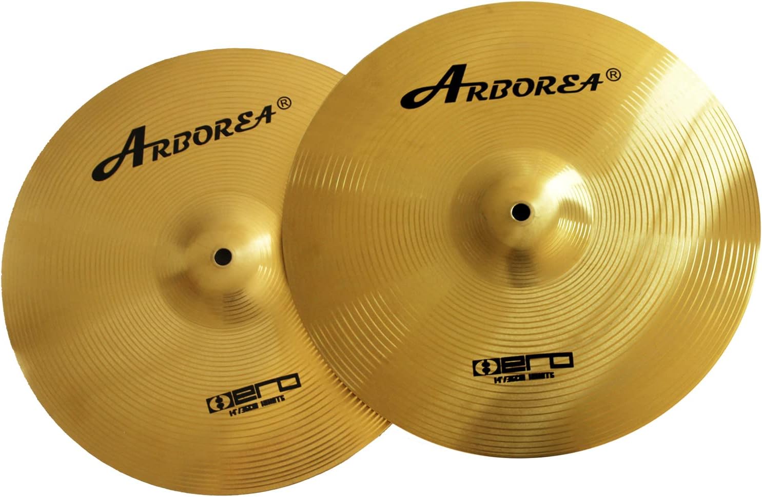 Arborea Hi Hat Cymbals Hero 14 Inch Drum Bright Sound