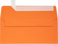 LUXPaper #10 Business Envelopes Peel & Press - Mandarin Orange, 1,000
