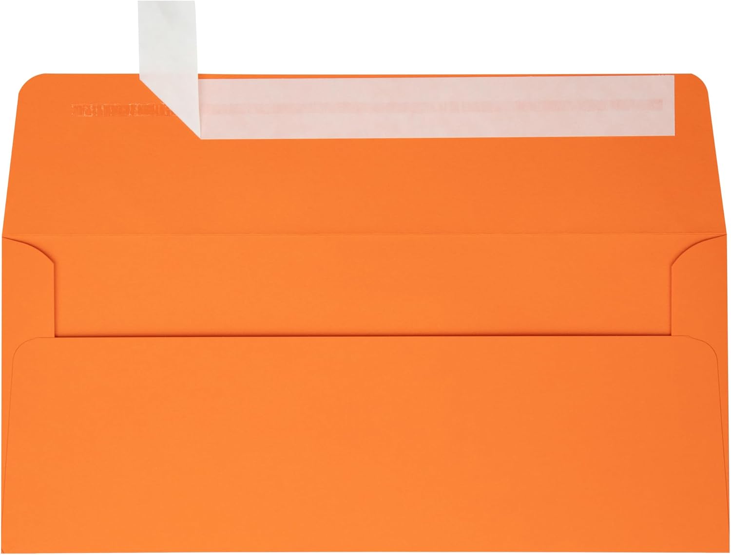 LUXPaper #10 Business Envelopes - Peel & Press in Mandarin Orange