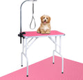LEIBOU Pet Dog Grooming Table with Heavy Duty Iron Frame