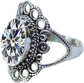 Solid 925 Sterling Silver Ring for Womens - Chunky Black Onyx Jaipur