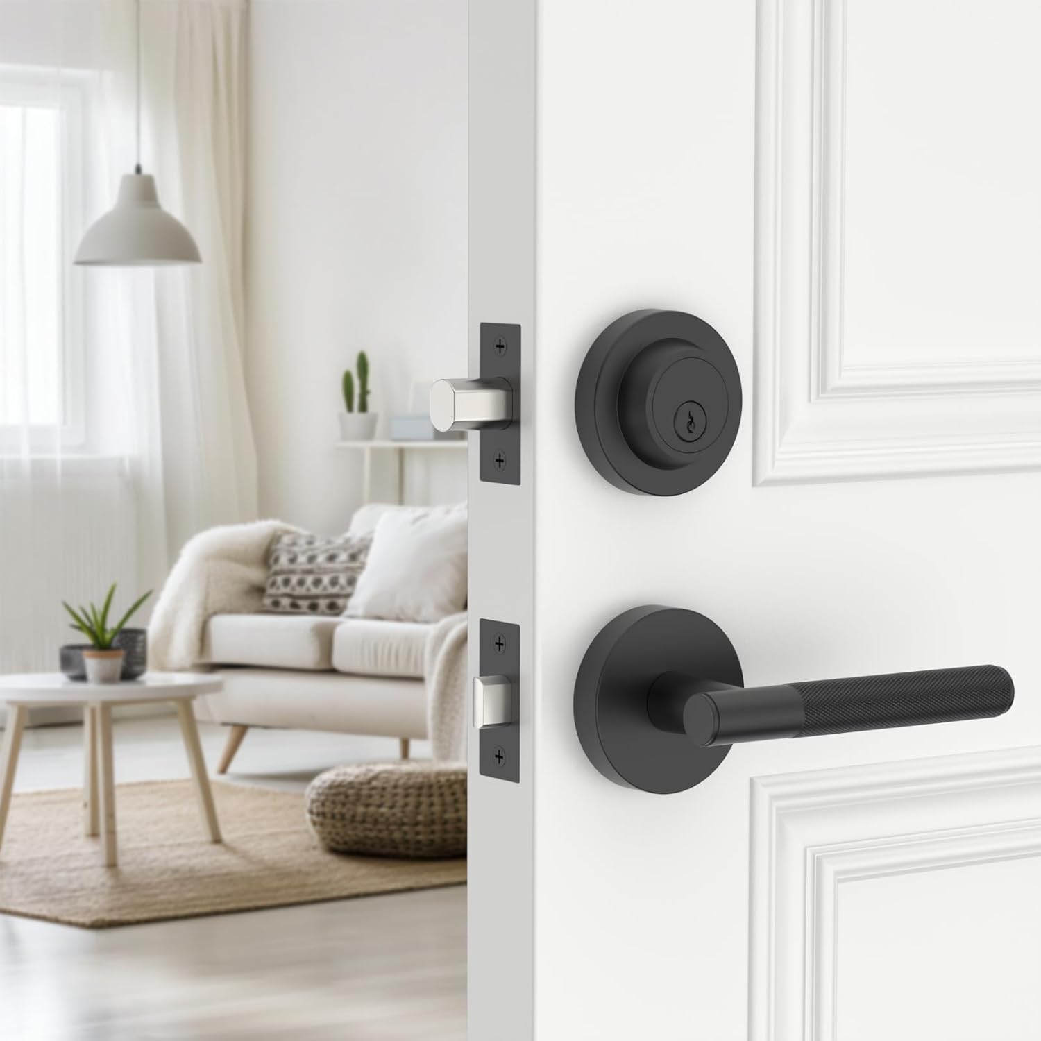 Amerdeco Front Door Lock Set with Double Cylinder Deadbolt
