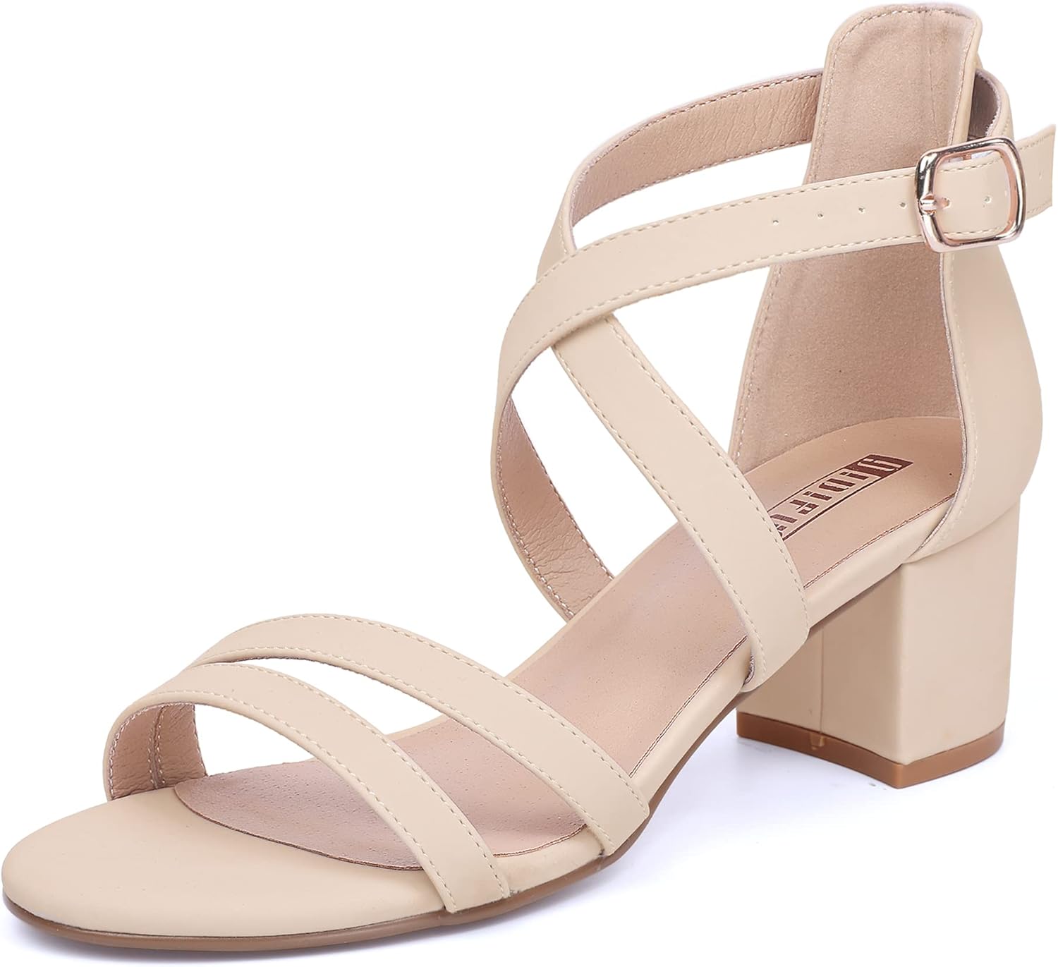IDIFU Women's Block Low Chunky Heel Strappy Sandals for Any Occasion