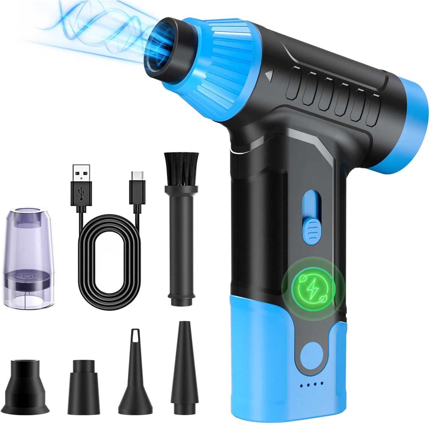 Electric Compressed Air Duster for PC Cleaning and More
