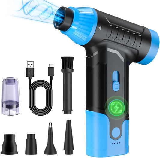 Electric Compressed Air Duster for PC Cleaning and More
