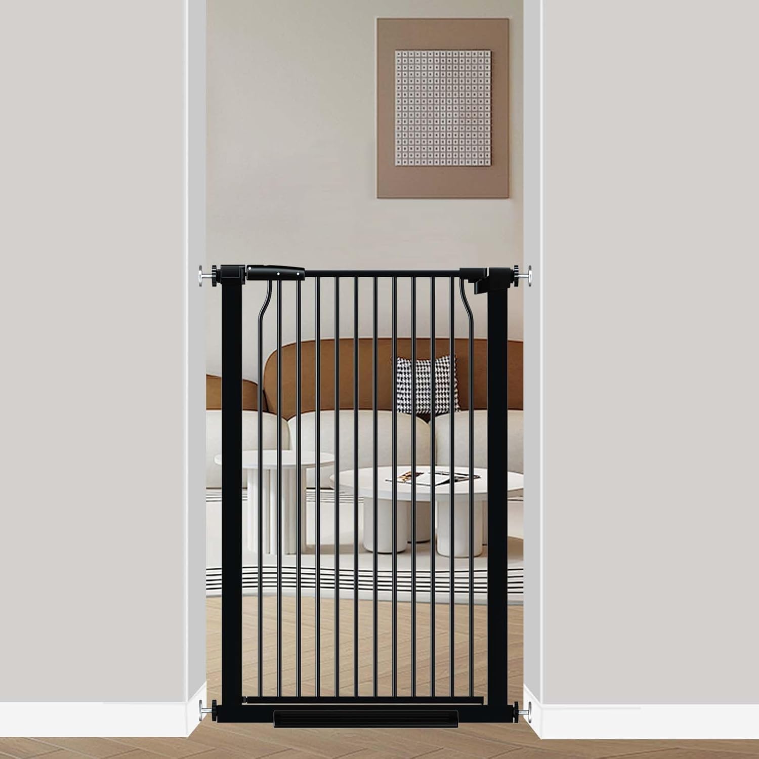 40.5 Extra Tall Baby Gate for Dogs and Kids, No Drill Safety
