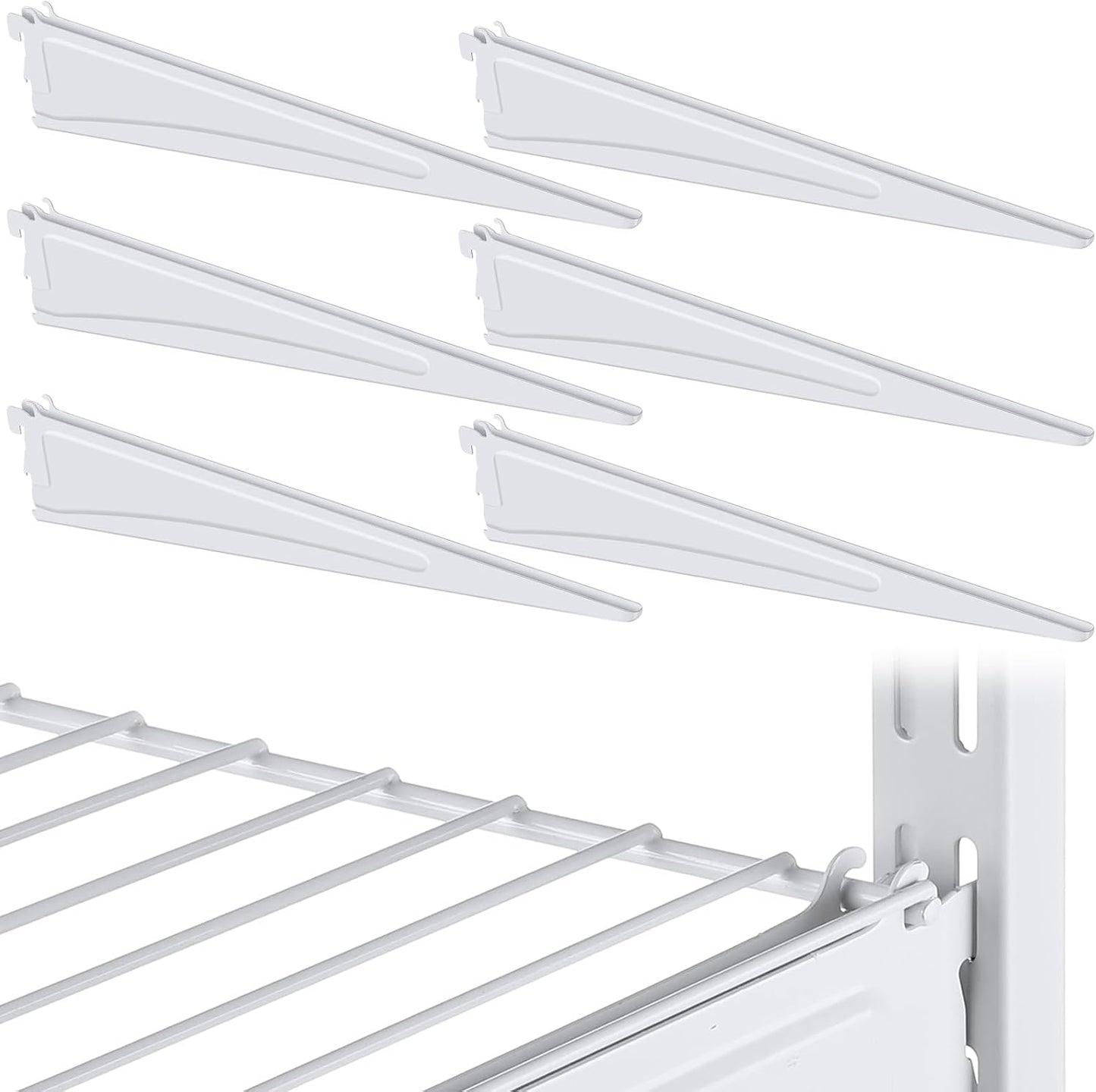 Adjustable Locking Shelf Bracket for Heavy Duty Wire Shelving