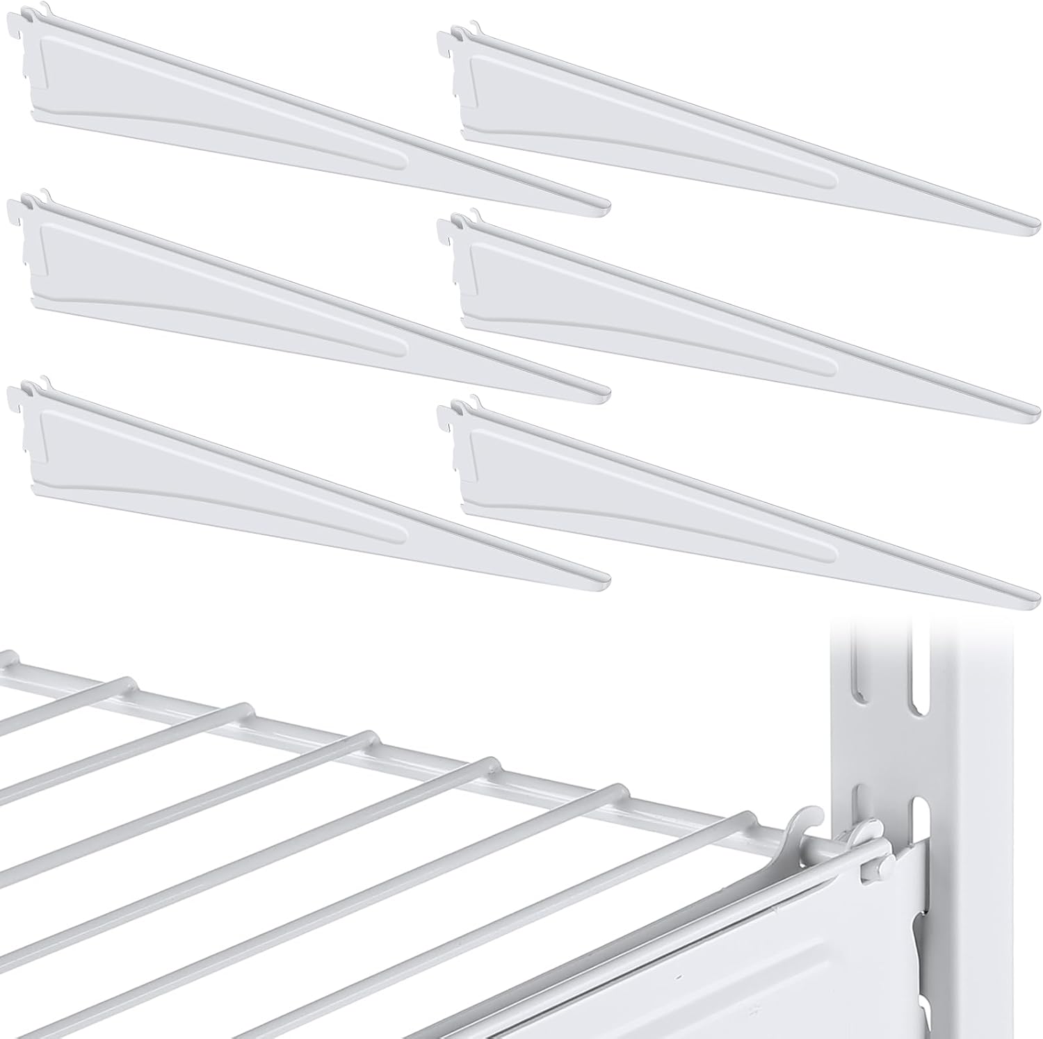 Adjustable Locking Shelf Bracket for Heavy Duty Wire Shelving
