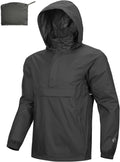 Outdoor Ventures Men's Rain Jacket Waterproof Lightweight (Style LPMM)