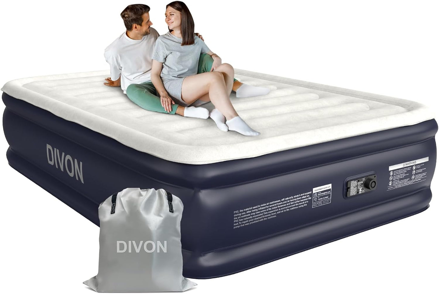 Air Mattress Full with Built in Pump for Comfortable Sleep