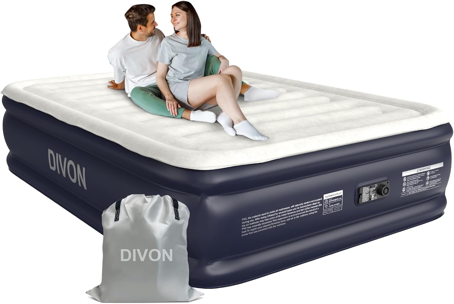 Air Mattress Full with Built in Pump for Comfortable Sleep