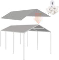 10 x 20 ft Carport Replacement Canopy Cover - Heavy-Duty Replacement