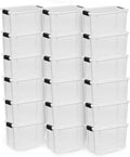 Sterilite 18-Pack Ultra Latching Box 30 Quart - Clear Stackable