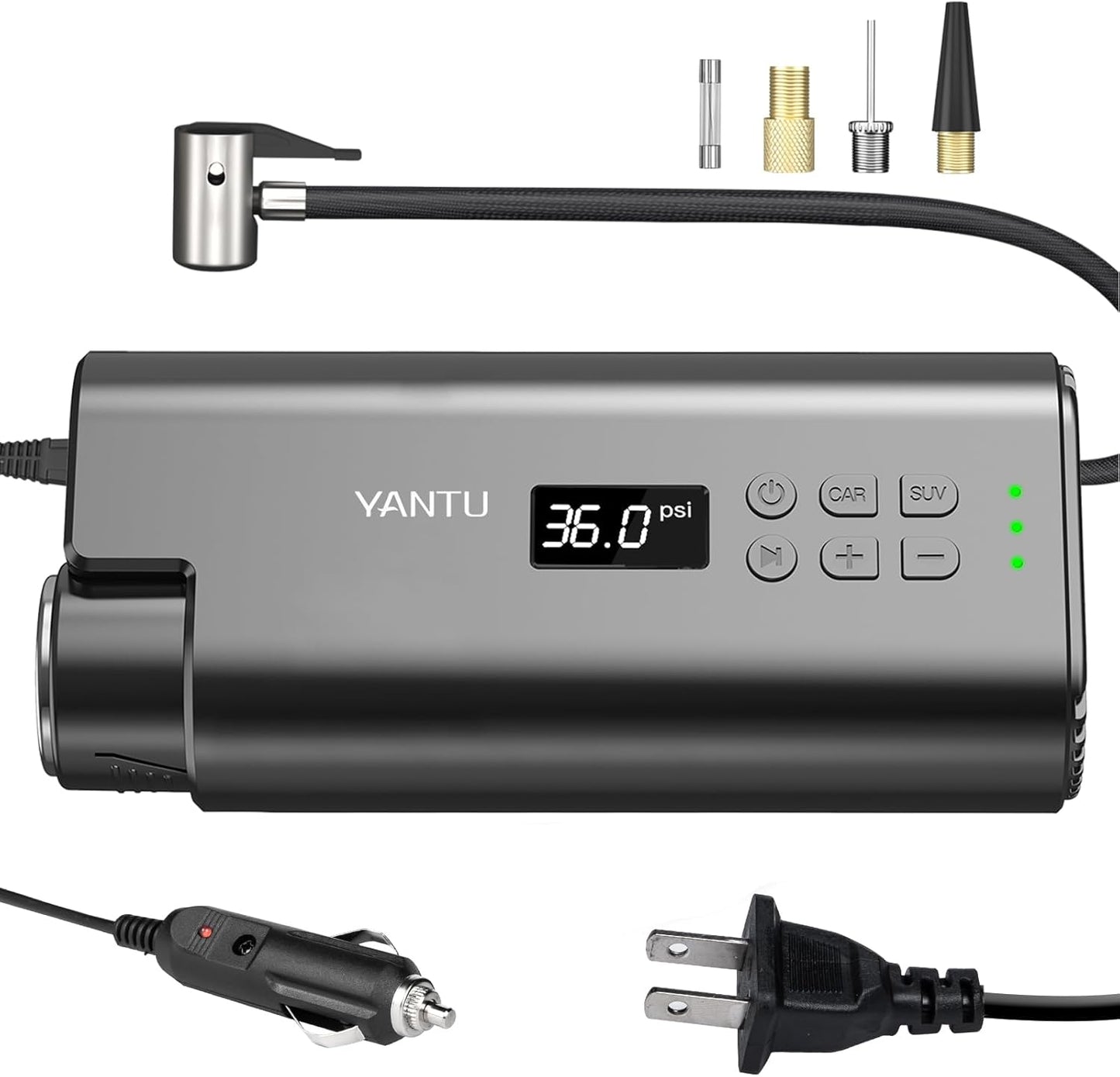 YANTU Portable Tire Inflator - Effortless Inflation Anywhere!