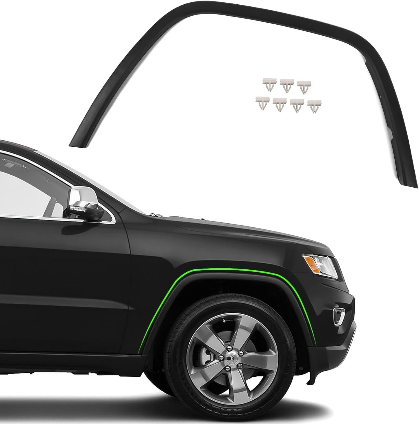 JOLONG Front Right Fender Flare for Jeep Grand Cherokee 2011-2016