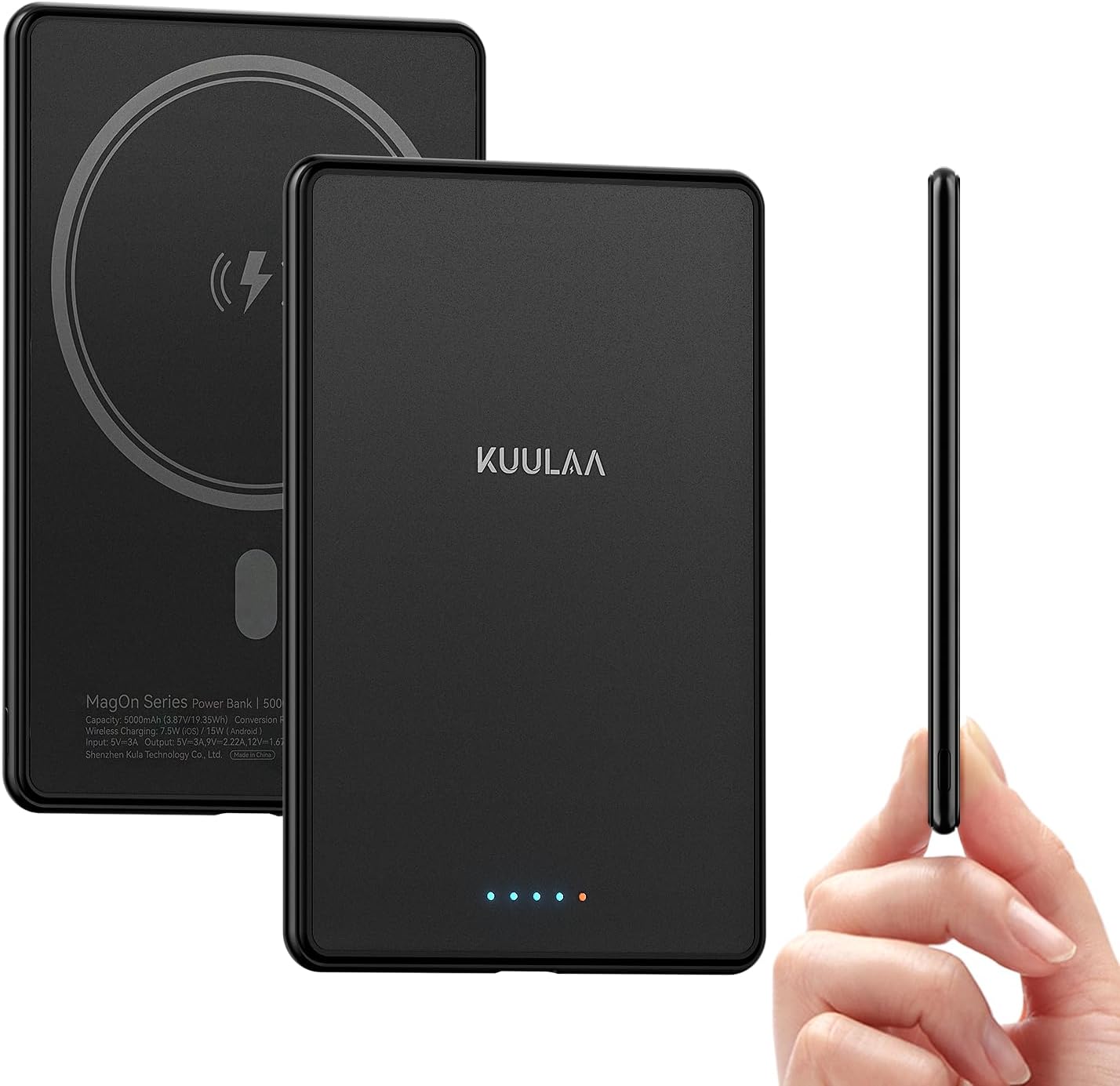 Kuulaa Magsafe Battery Pack: Ultra Slim 5000mAh Charger
