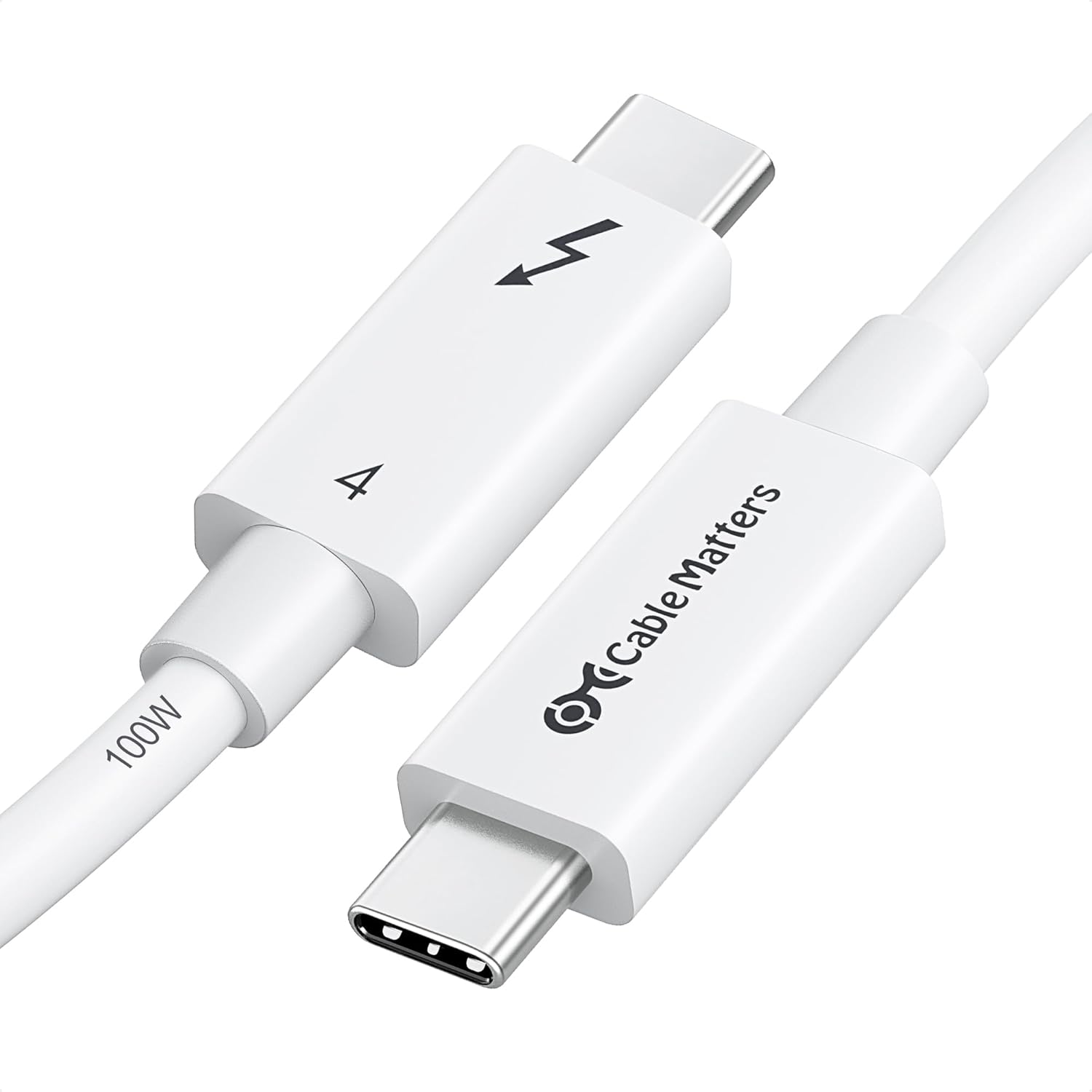 Cable Matters Thunderbolt 4 Cable 6.6 ft with 100W Charging