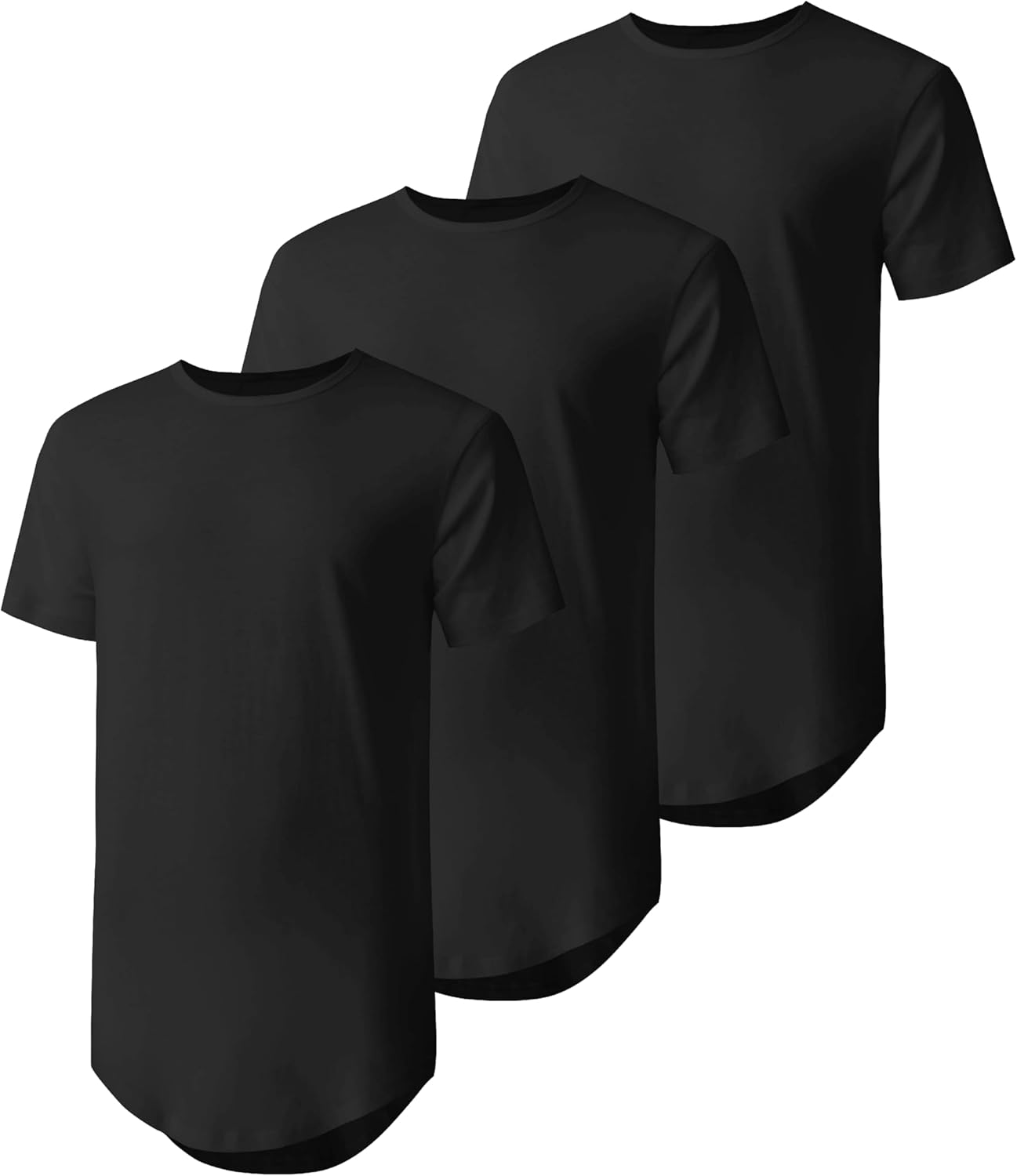 Hipster Curve Hem Droptail Tee for Stylish Longline Look