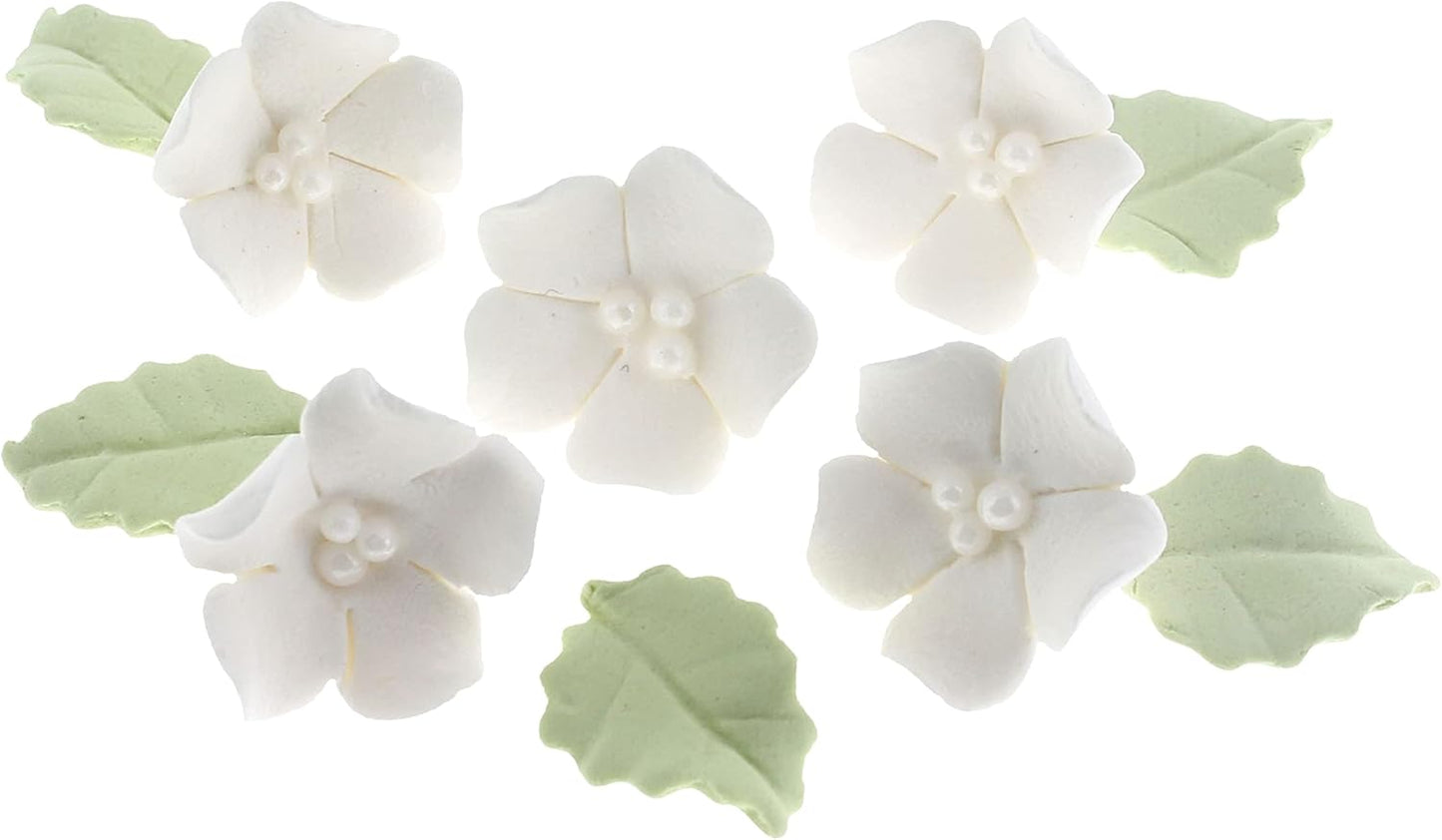 Edible Sugar Cake & Cupcake Flowers by Global Sugar Art - 24 Count