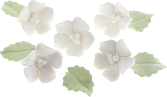 Edible Sugar Cake & Cupcake Flowers by Global Sugar Art - 24 Count