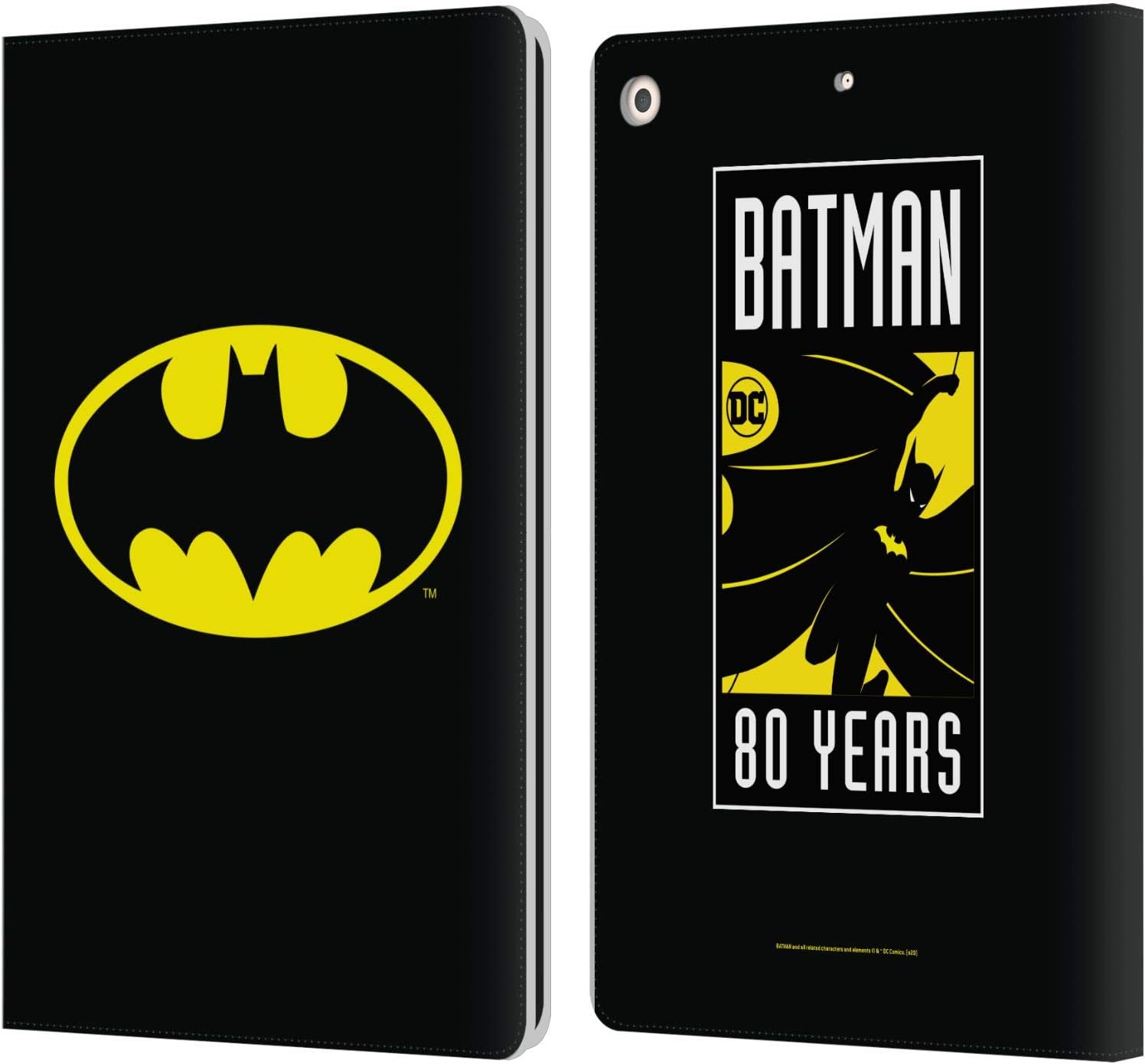 Batman DC Comics Classic Logos Leather Wallet Case for iPad