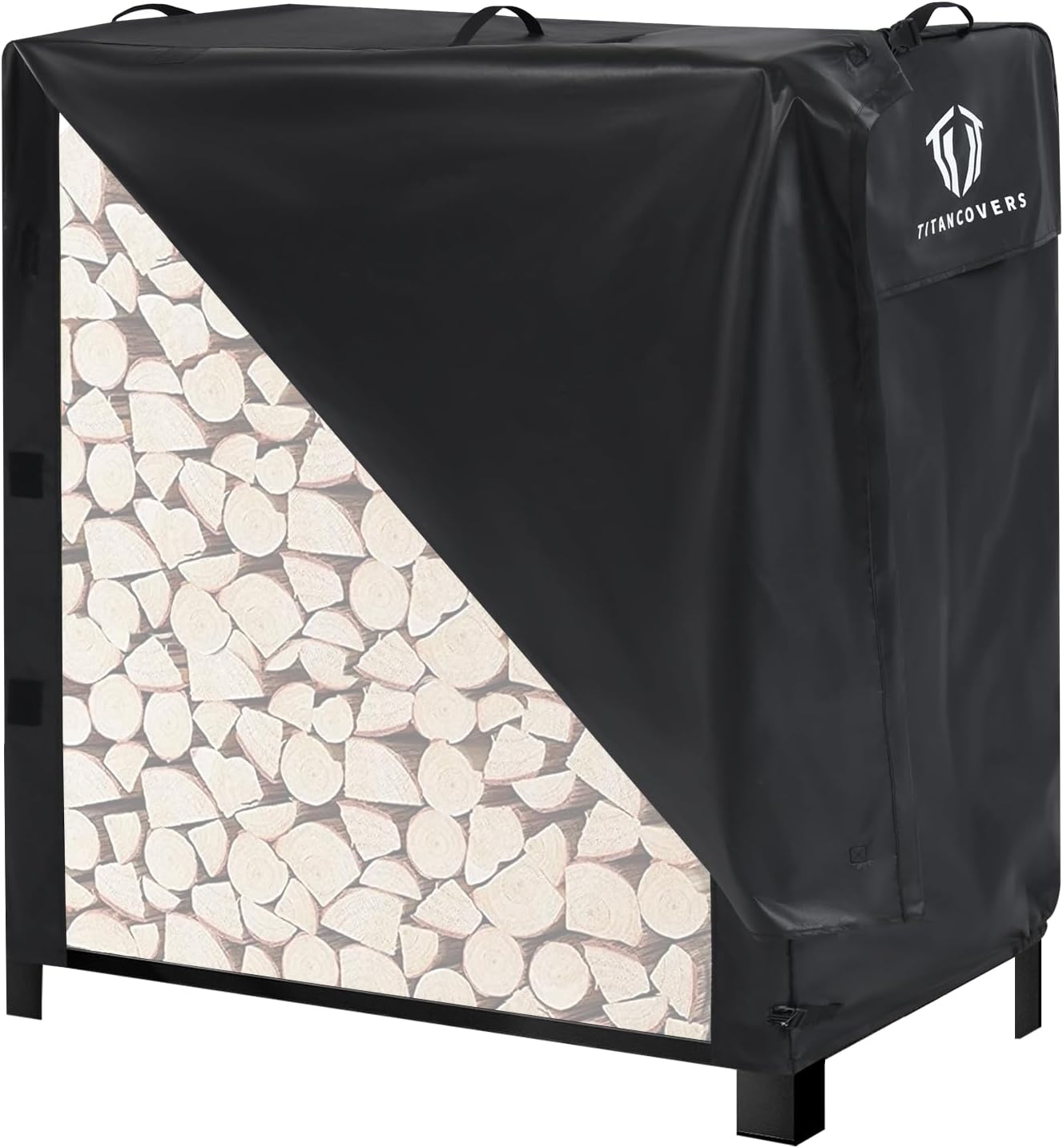 4ft Firewood Rack Cover - Heavy Duty Waterproof Protection